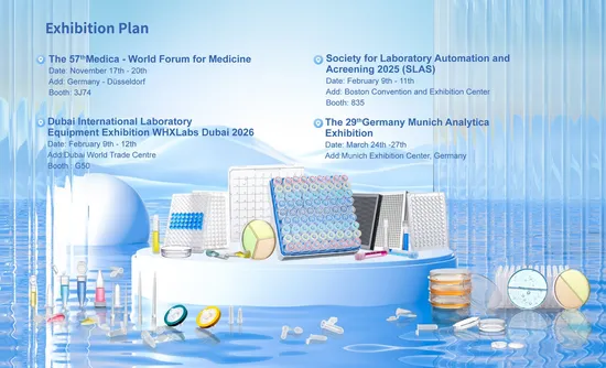 Customised, Disposable, 0.1ml 0.2ml 96 Well Clear Polypropylene PCR Plate with Half Skirt (sterile)