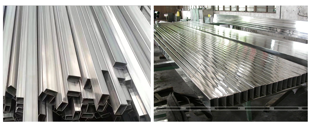 Reliable Vendor Round Rectangular Steel Pipe Pipeline Transport Random Length TP304 Tp321 Tp316L Tp316h Bare Black Polished Seamless Stainless Square Steel Tube